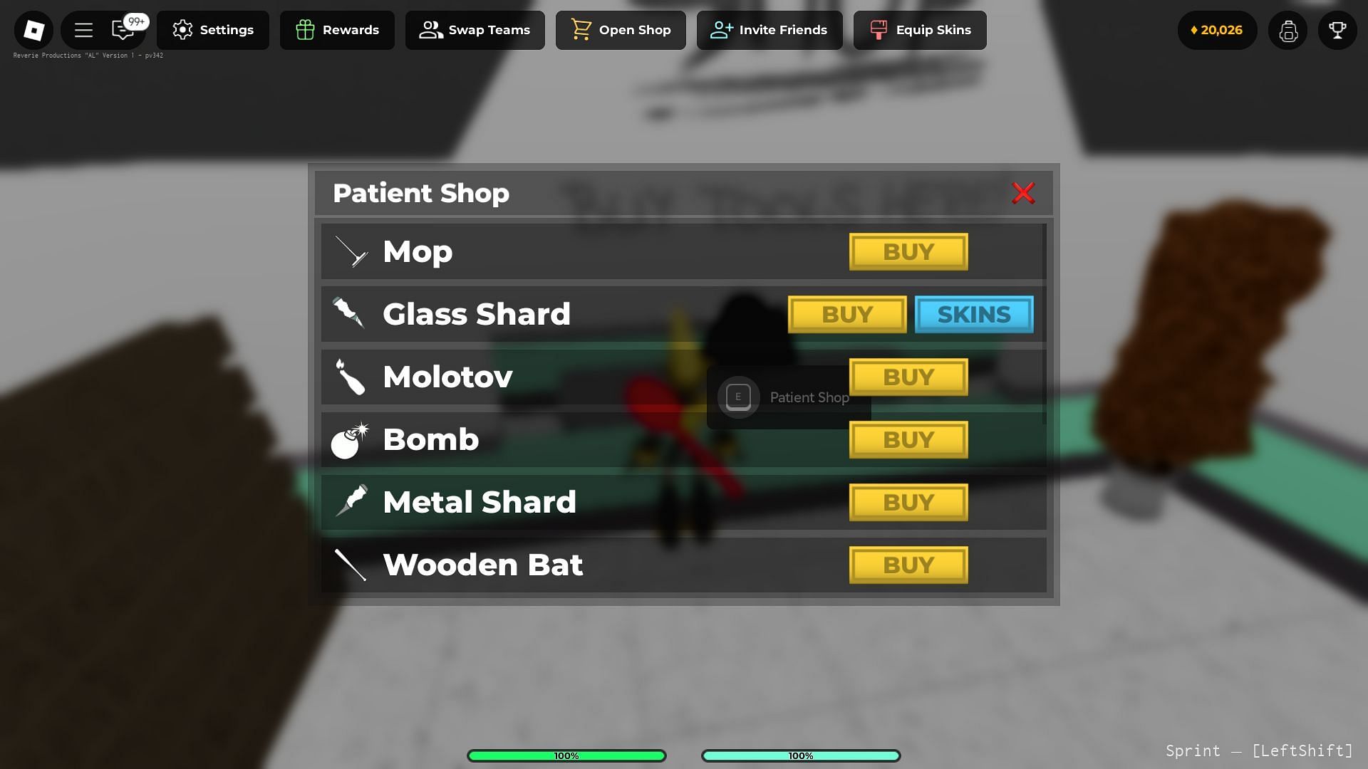 Use codes to easily purchase items from the shop (Image via Roblox)