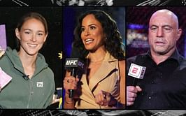 "Feminists and liberals" celebrating Joe Rogan getting dethroned by Kylie Kelce's podcast get a piece of mind from UFC presenter Charly Arnolt