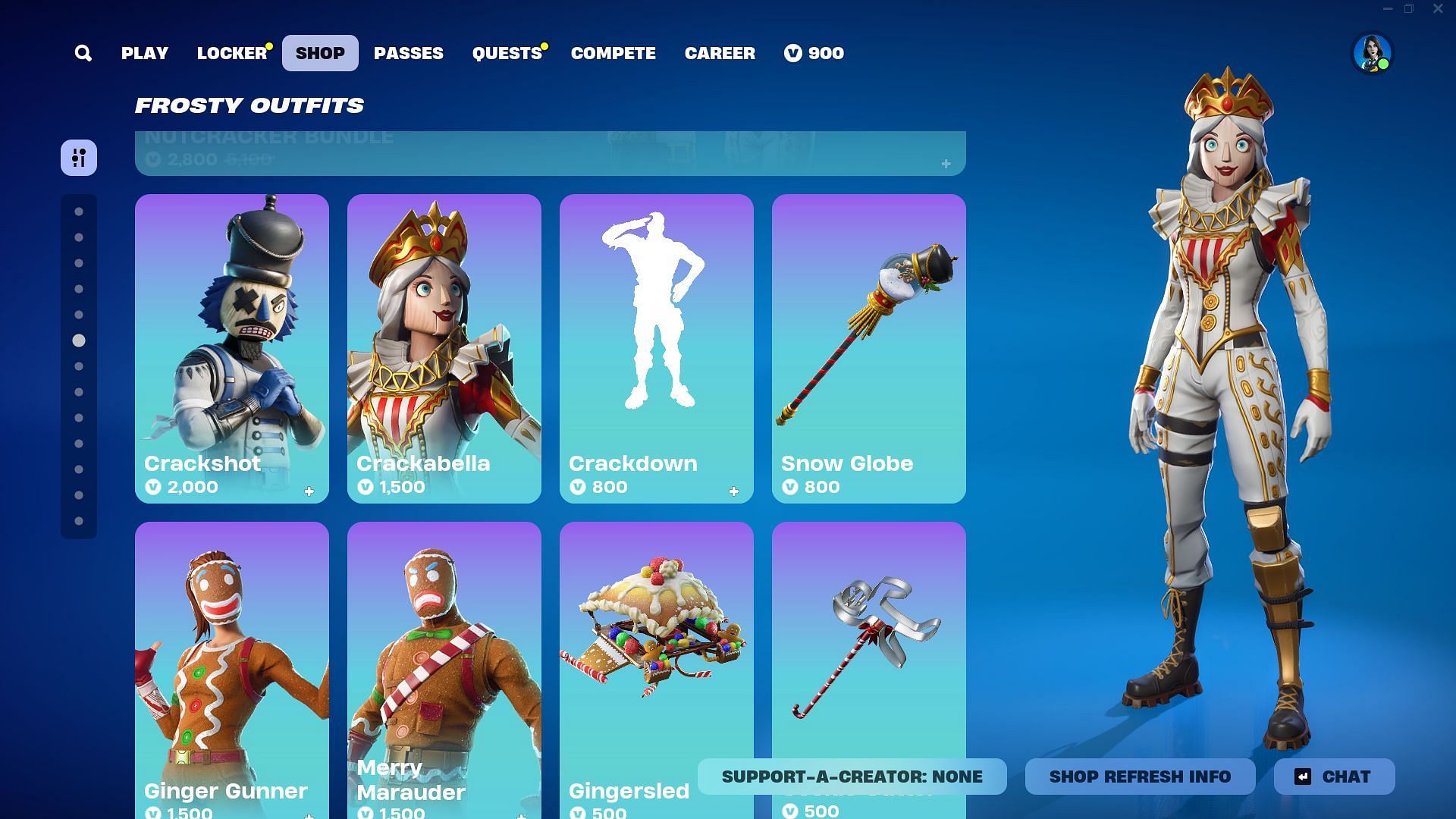 You can purchase Crackshot and Crackabella in Fortnite separately (Image via Epic Games)