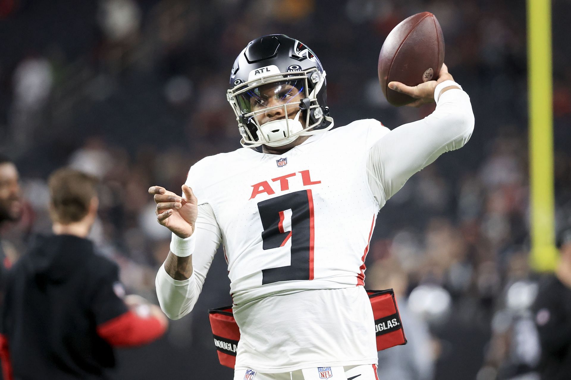 Michael Penix Jr. during Atlanta Falcons vs. Las Vegas Raiders - Source: Getty