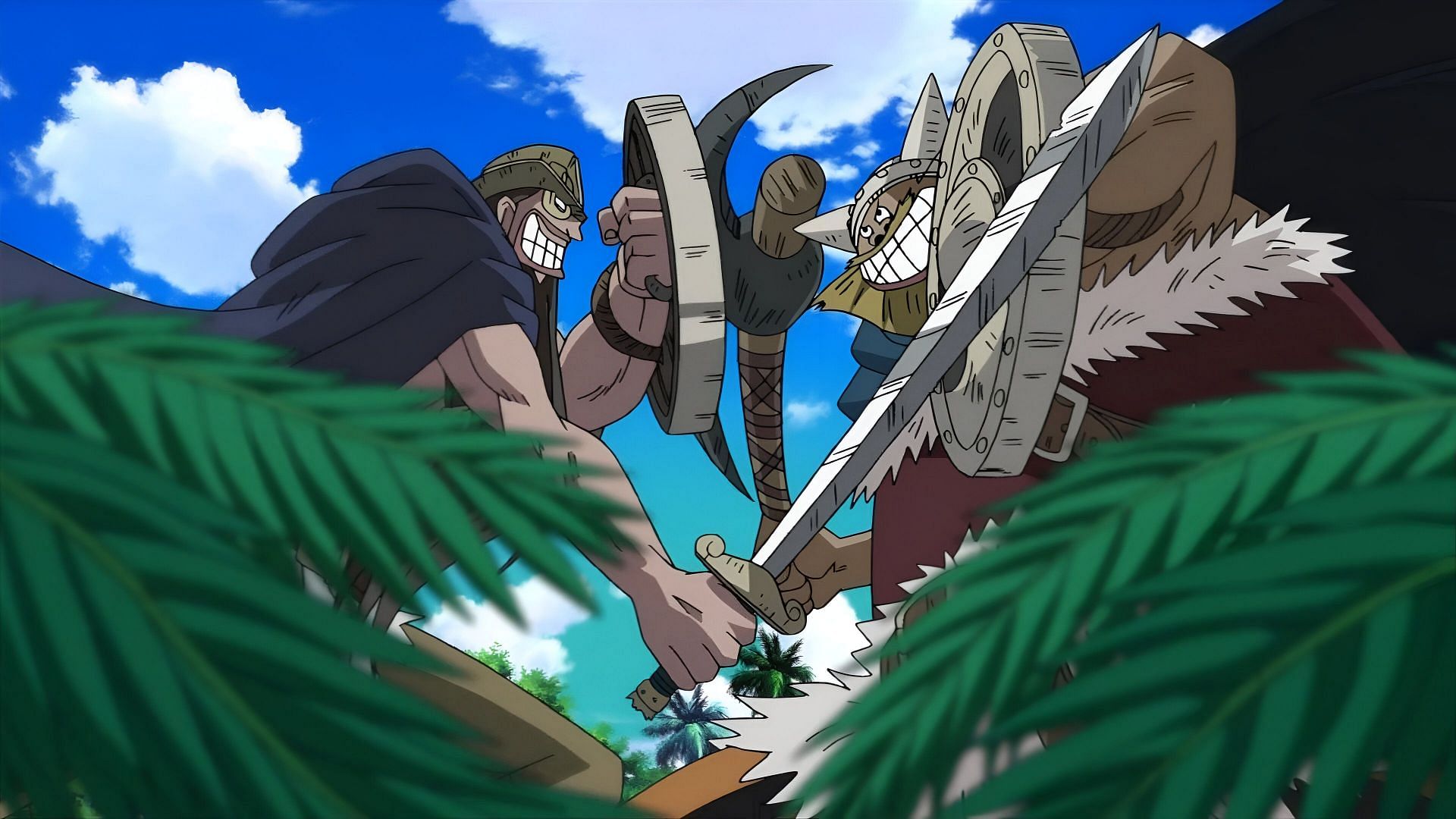 The Giants as seen in the anime (Image via Toei Animation)