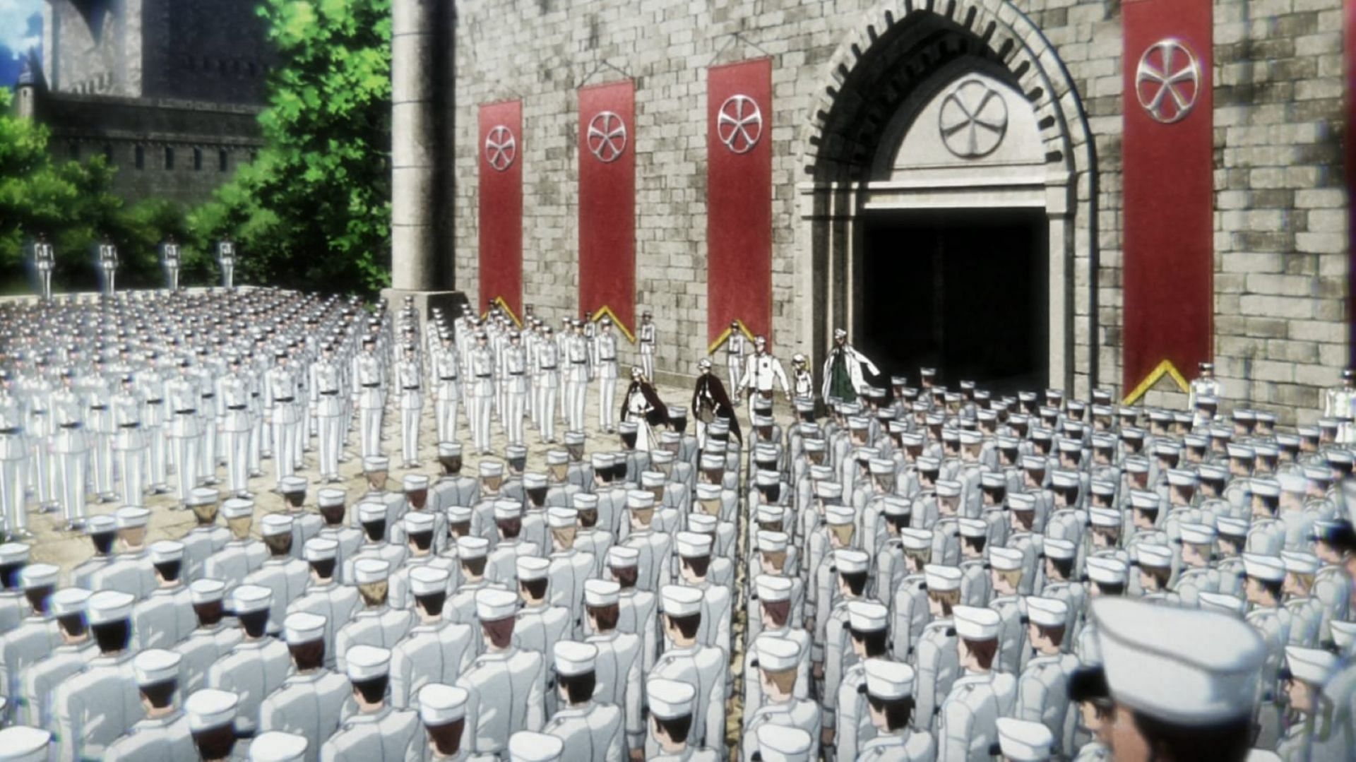 Yhwach&#039;s troops in the anime (Image via Pierrot Films)