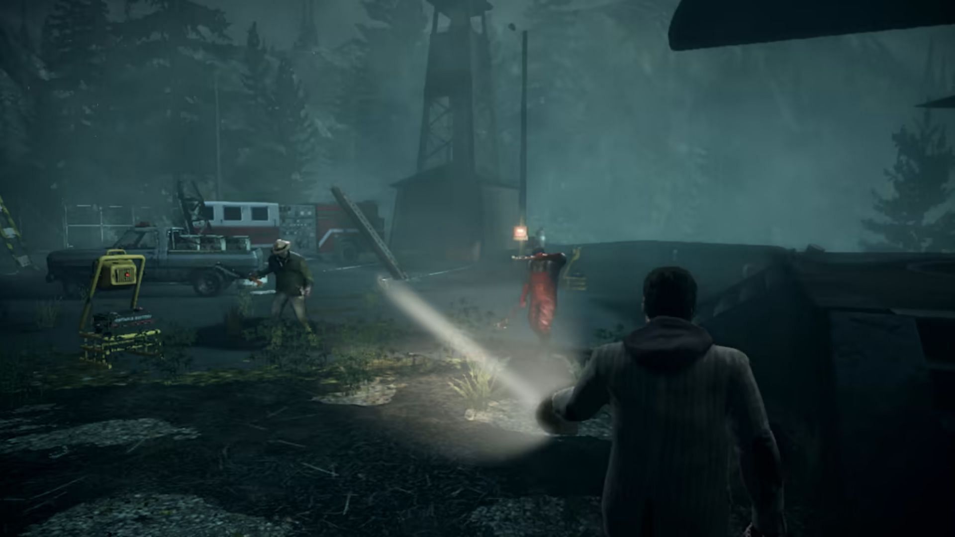 Alan Wake Remastered has been heavily discounted during the Cyber Monday deals (Image via Remedy Entertainment)