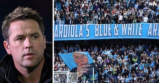 Michael Owen aims dig at Manchester City supporters for booing team off after 1-1 draw against Everton
