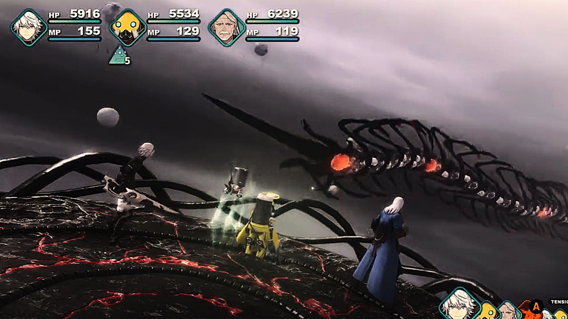 Boss Fight in Through the Wormhole quest in FANTASIAN Neo Dimension (Image via Square Enix)