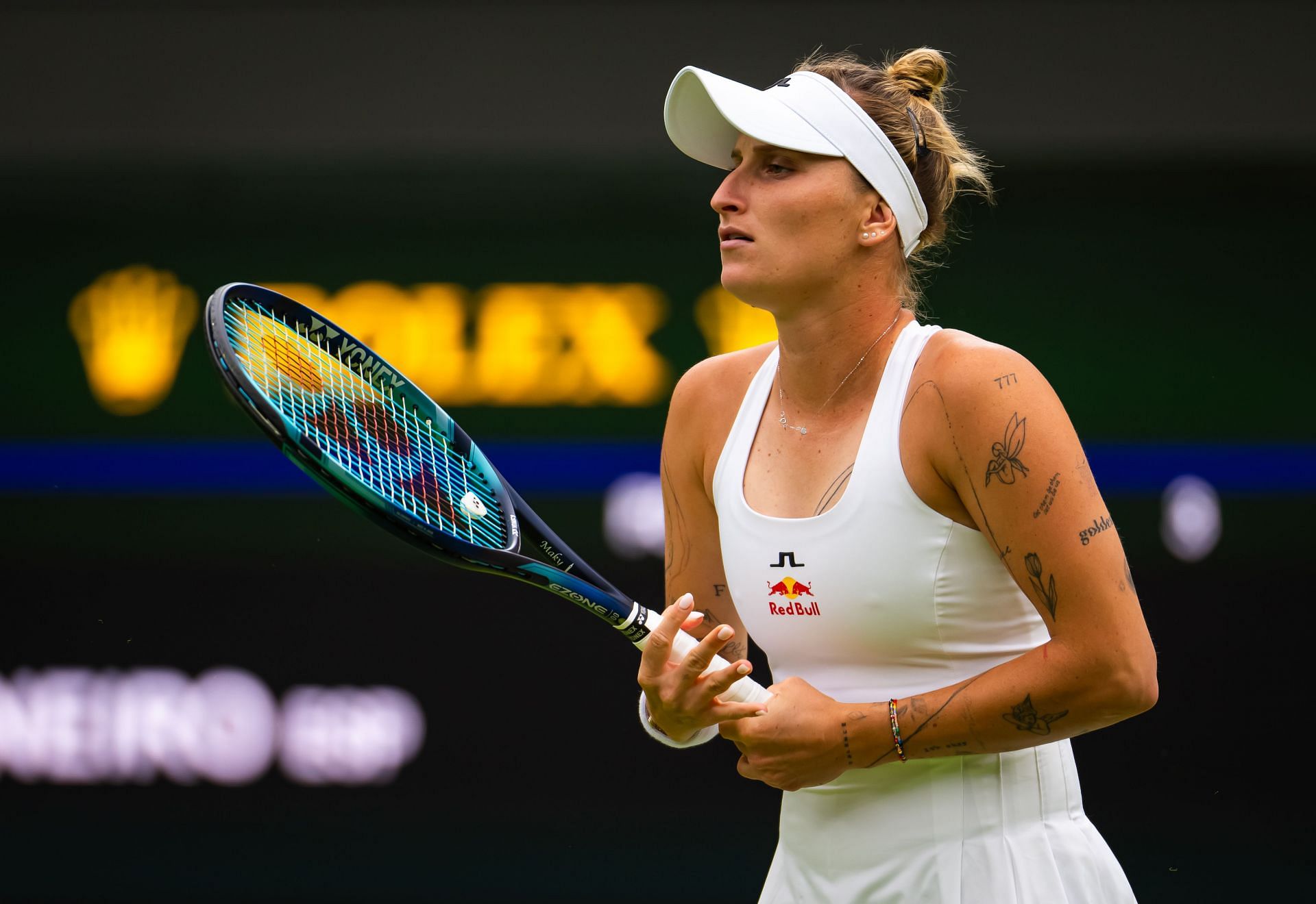 Marketa Vondrousova pictured at Wimbledon 2024 (Source: Getty)