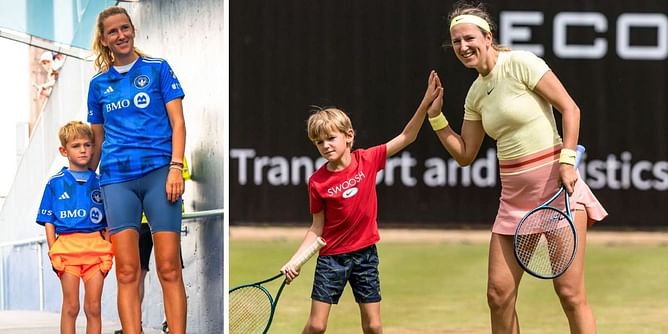 "Who broke my baby's heart?" - Victoria Azarenka teases son Leo as he passionately 'sings his heart out' to Juice WRLD's emotional hit 'Lucid Dreams'