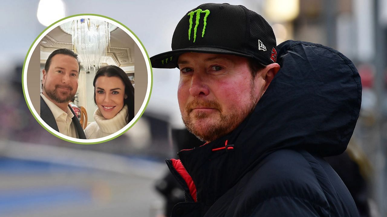  Retired NASCAR driver Kurt Busch drops a beautiful selfie with his partner Lyda Moore at the Corvette Mike California dealership [Imagn, Kurt Busch/Instagram]