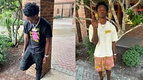 PHOTO: Texas Longhorns signee Jaime Ffrench Jr. shares an emotional moment from his last high school days