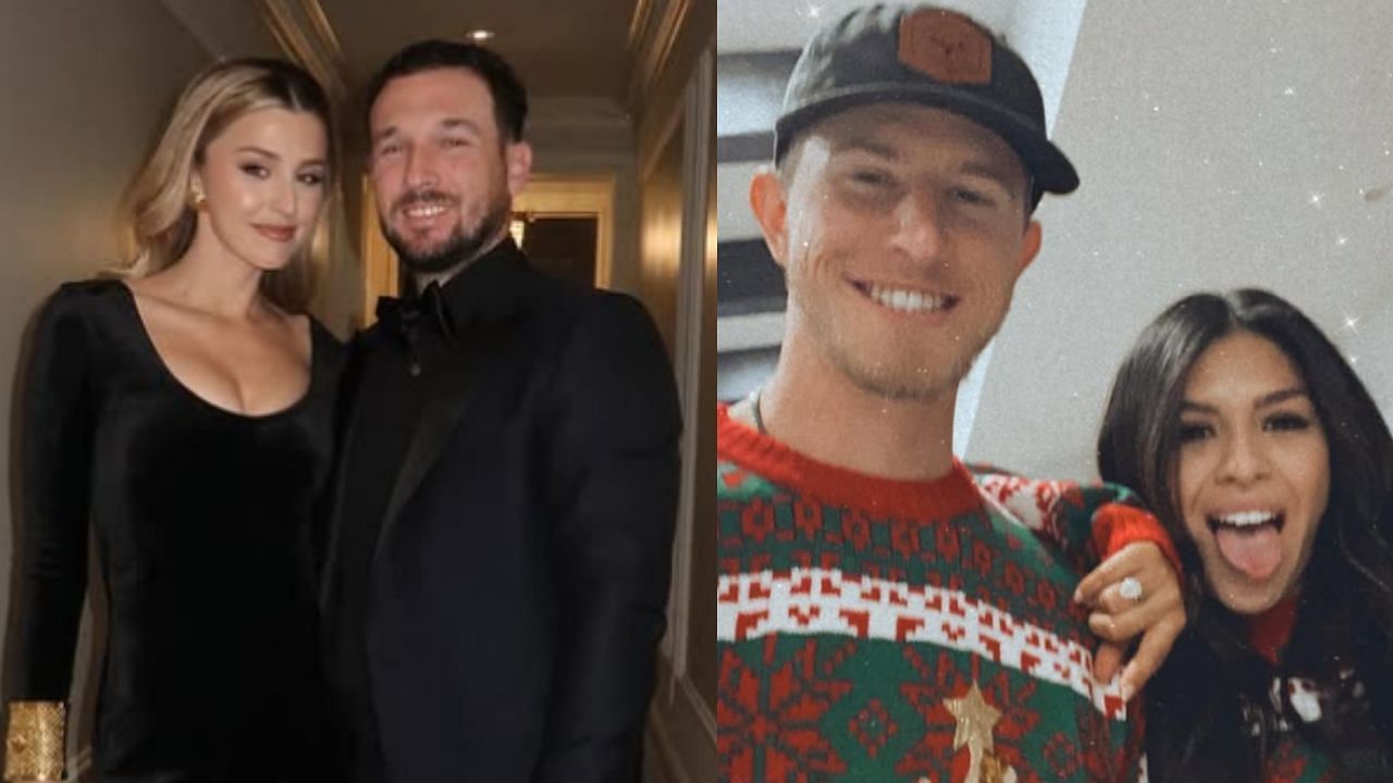 (L) Alex Bregman and his wife Reagan Elizabeth, (R) Josh Hader and his wife Maria (Images from - Instagram.com/@abreg_1, Instagram.com/@josh.hader)