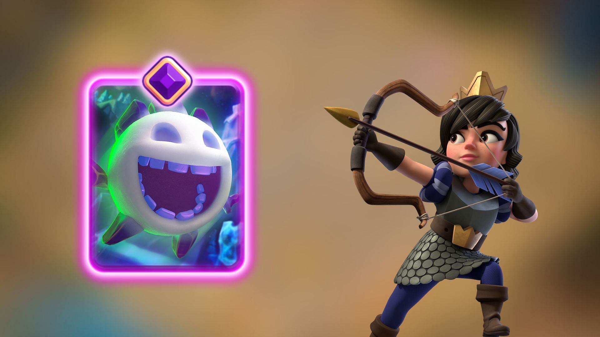 Tower Princess cannot single-handedly counter Ice Spirit Evolution (Image via Supercell)