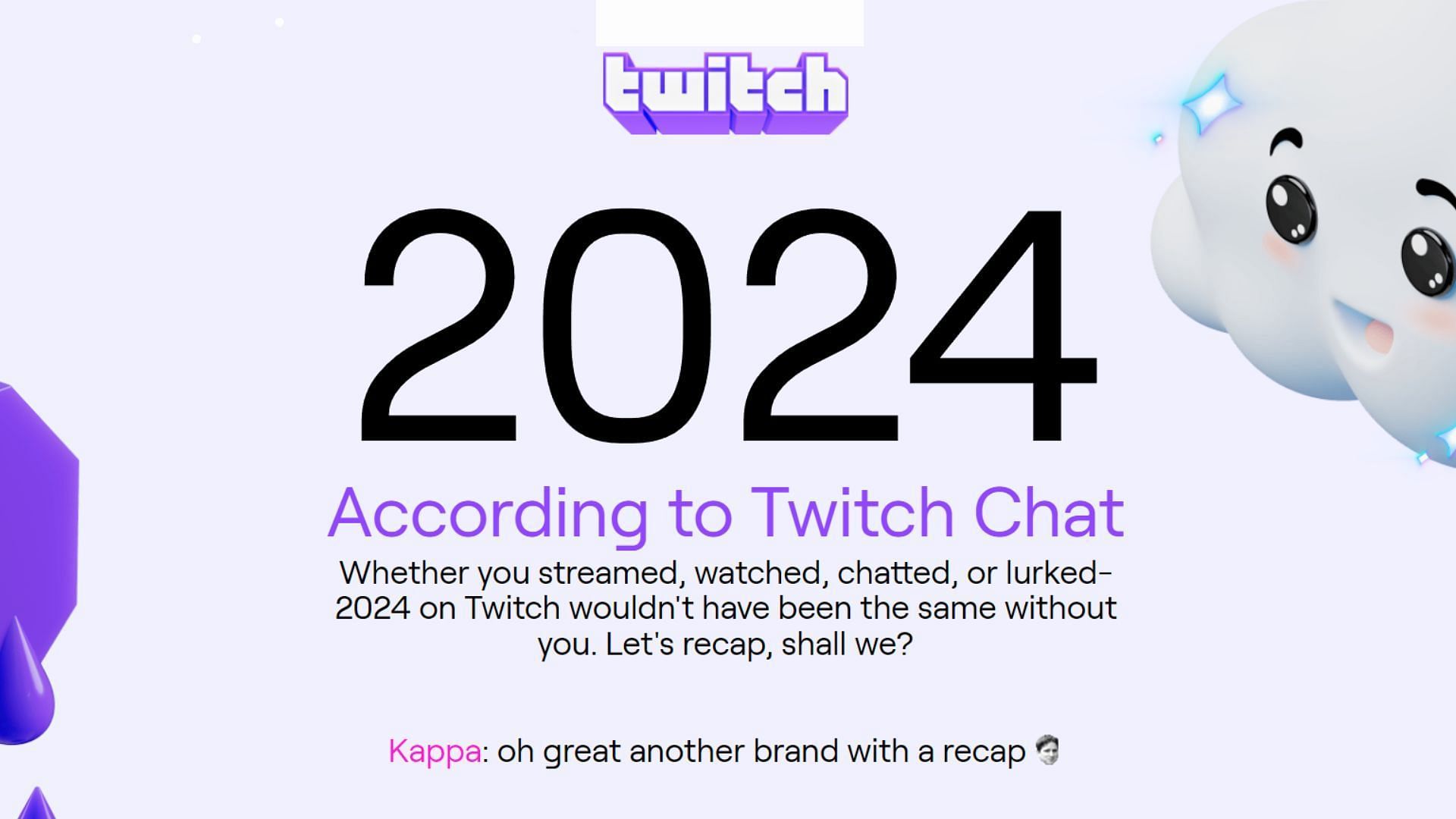 The Twitch recap 2024 takes viewers down memory lane, showcasing glimpses of their most consumed content (Image via Twitch)