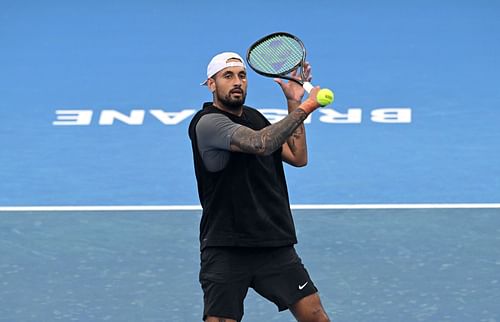 Nick Kyrgios at the Brisbane International 2025. (Photo: Getty)