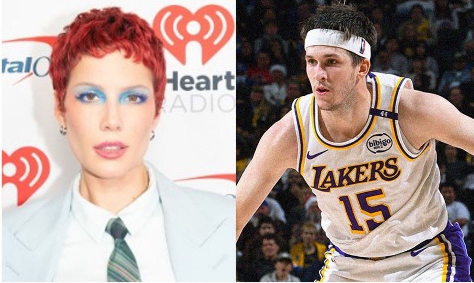 $30M Lakers super fan Halsey raves about Christmas Day hero Austin Reaves. (Photos from Halsey