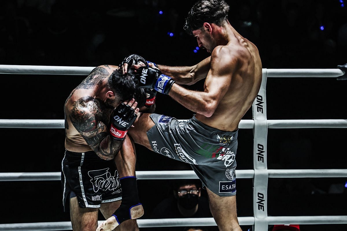 WATCH: Get a ringside view of Elias Mahmoudi&rsquo;s brutal body shot knockout of Denis Puric at ONE Fight Night 26 -- Photo by ONE Championship