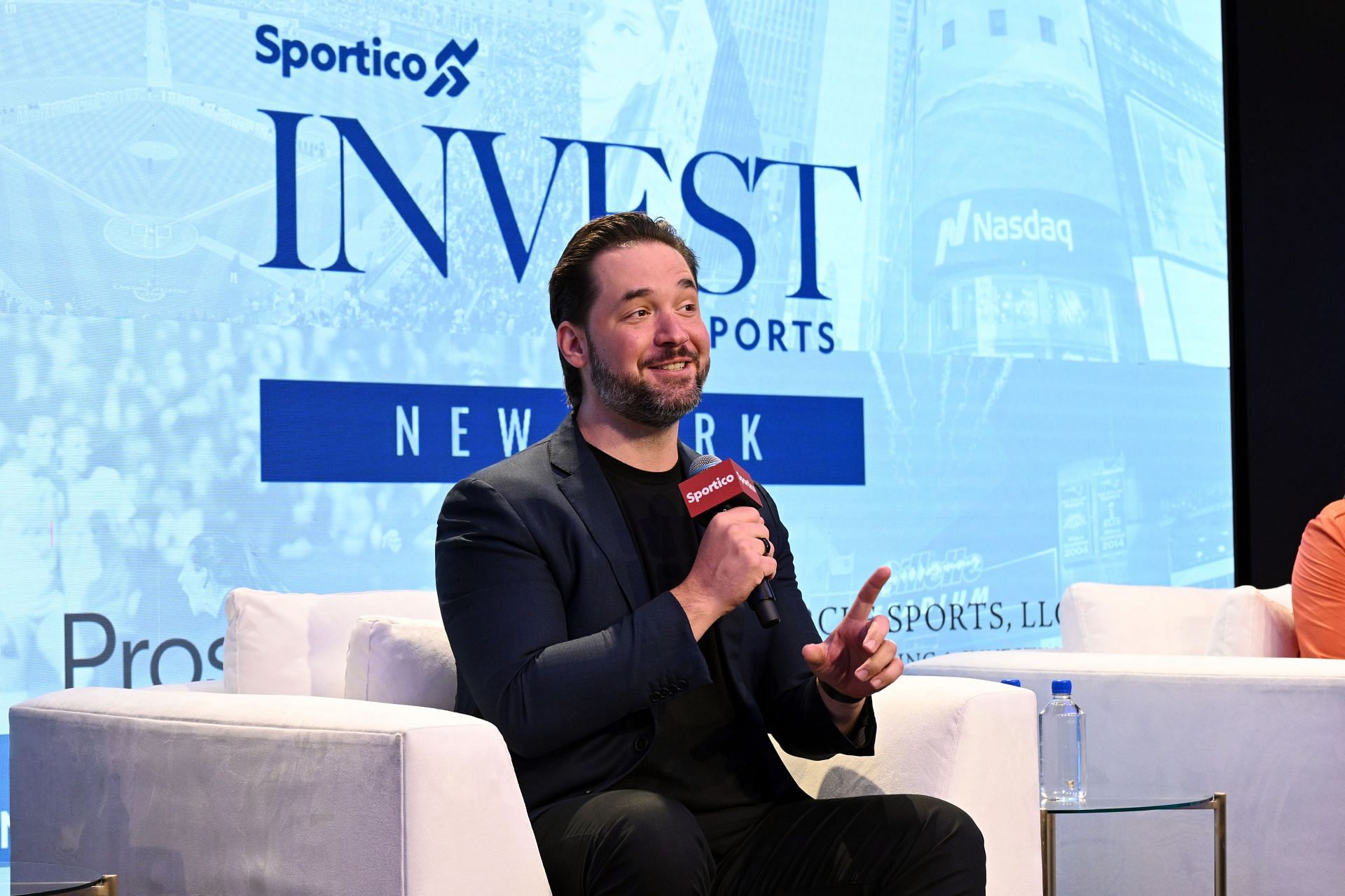 Serena Williams&#039; husband Alexis Ohanian speaking at the Sportico&#039;s Invest in Sports New York (Image source: Getty)