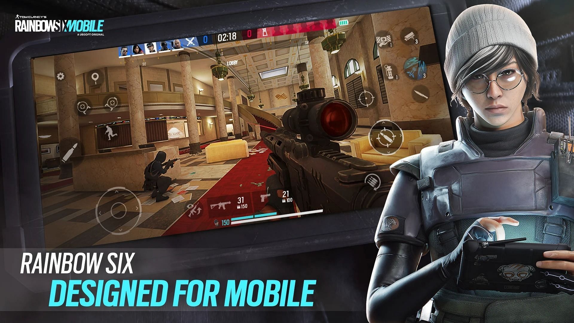 Unlike typical FPS games, Rainbow Six Mobile focuses on teamwork and gadgets, so poor controls could ruin the experience (Image via Ubisoft Entertainment)