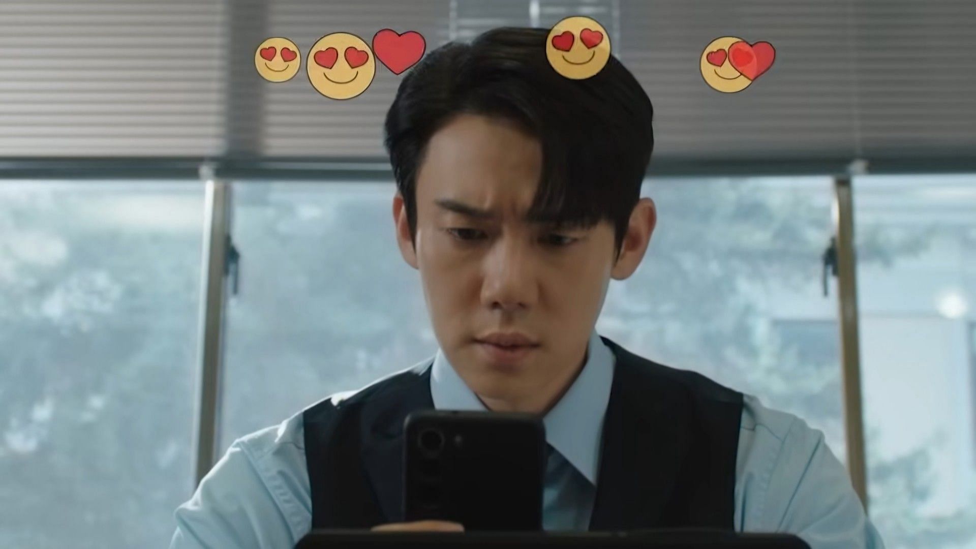 Baek Sa-eon&#039;s reaction to Hee-joo&rsquo;s message. (Image via Instagram/@mbcdrama_now)