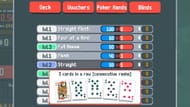 Poker hands in the title (Image via PlayStack)