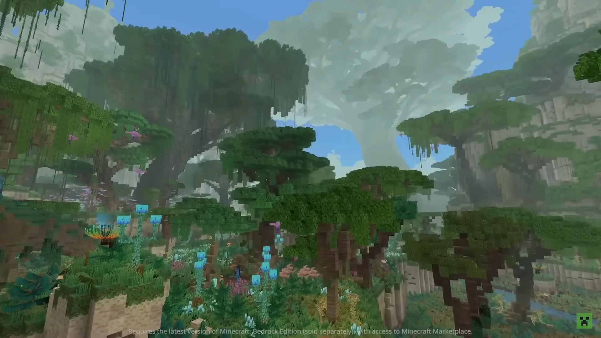 The Avatar world in-game looks stunning (Image via Mojang Studios)