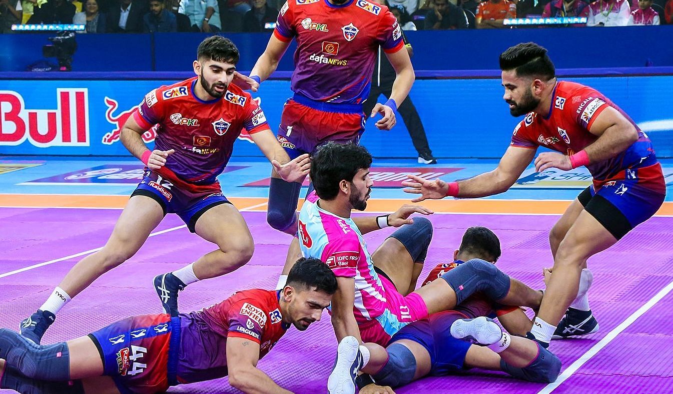 UP Yoddhas crushed Jaipur Pink Panthers in the Eliminator (Image: X/UP Yoddhas)