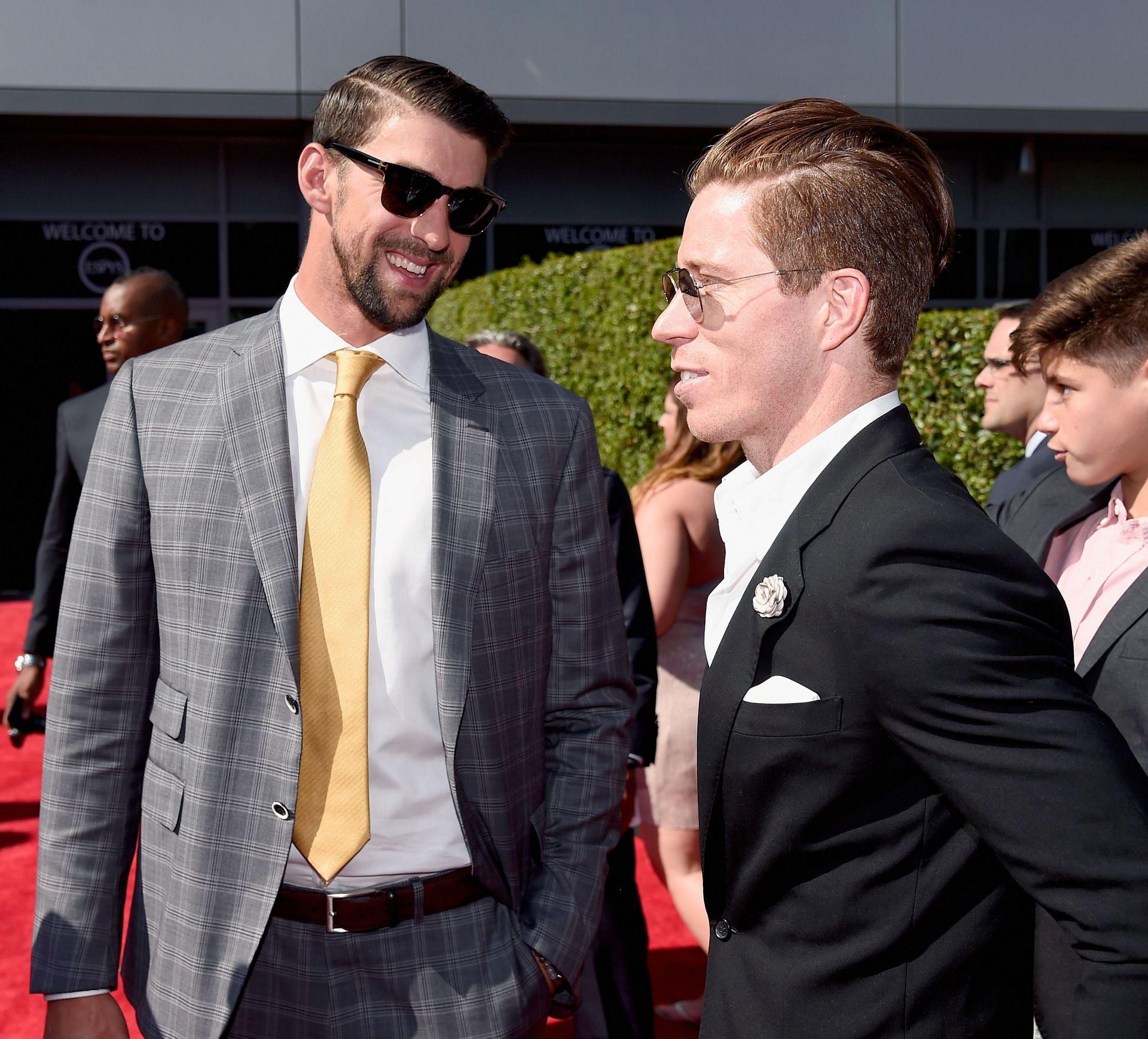 The 2017 ESPYS - Michael Phelps with Shaun White on Red Carpet - Source: Getty