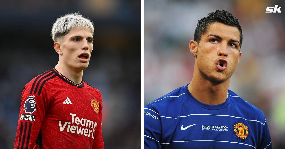 Alejandro Garnacho and Cristiano Ronaldo