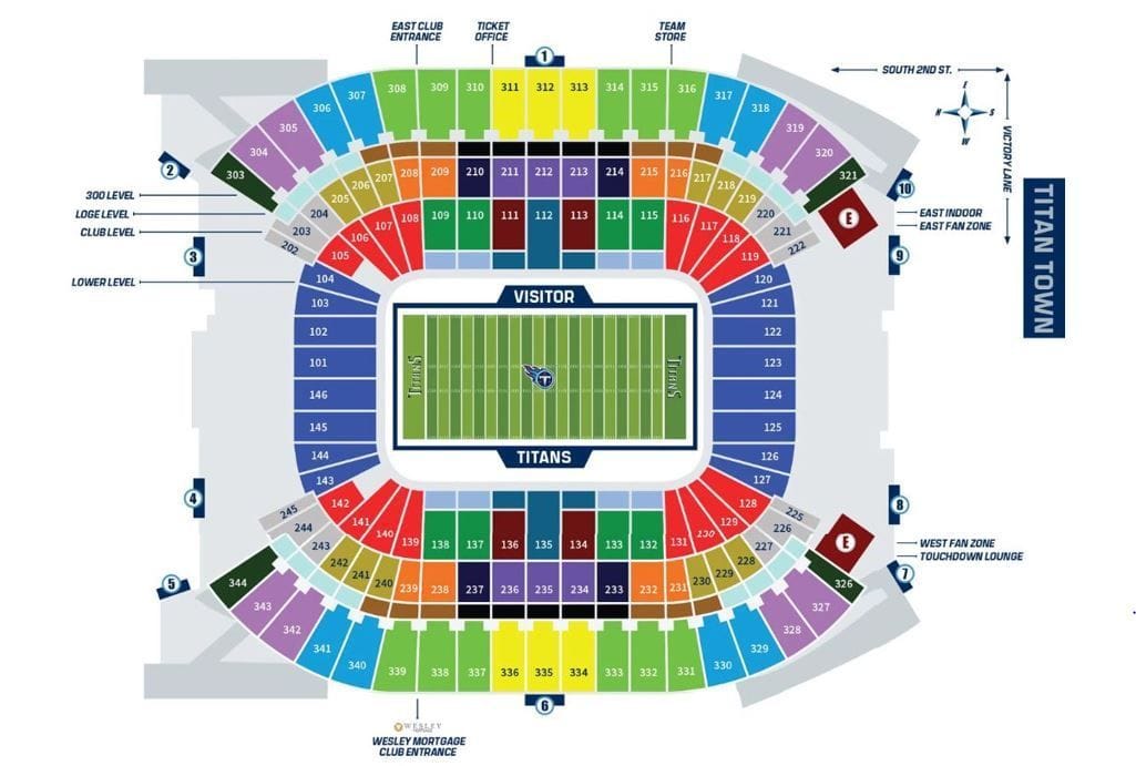 Music City Bowl Stadium, Capacity, Seating chart and more