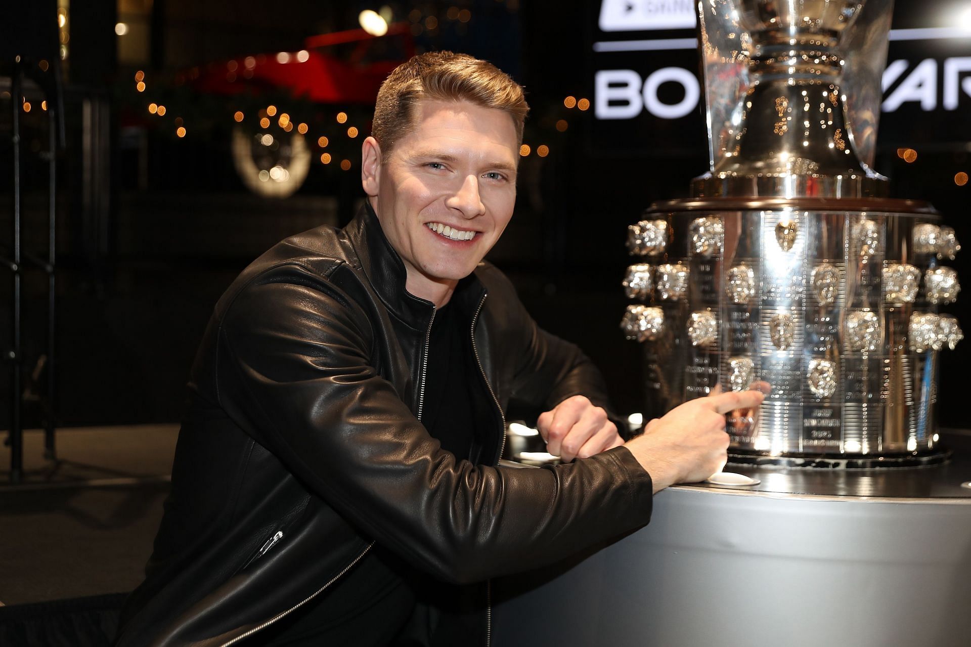 2023 INDY 500 Winner Josef Newgarden at the Borg-Warner Trophy Ceremony - Source: Getty