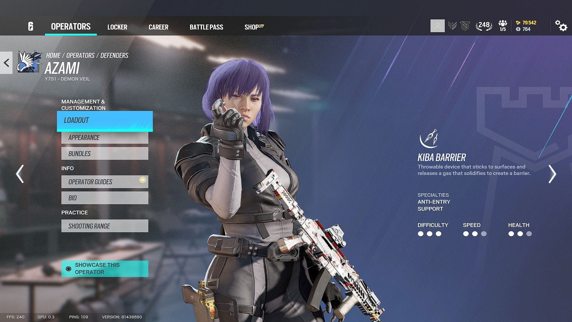 Azami Motoko Bundle in Rainbow Six Siege (Image via Ubisoft)