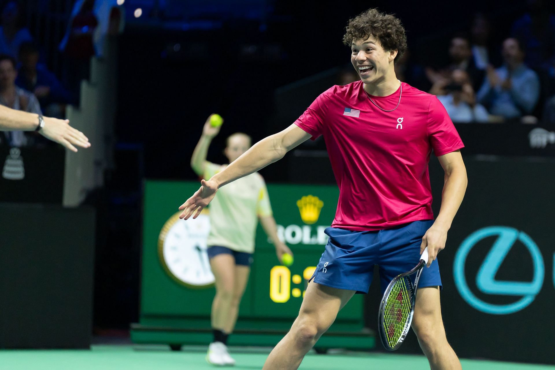 Ben Shelton at the Davis Cup Finals 2024. (Photo: Getty)