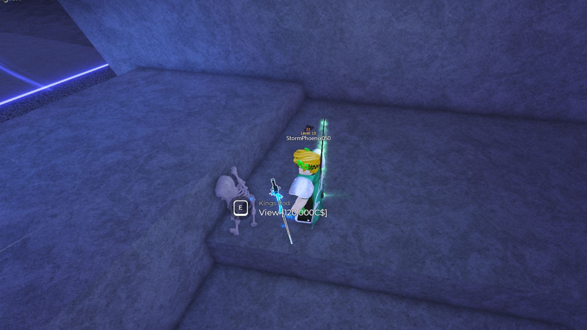 You can find the King&#039;s Rod down here too (Image via Roblox)