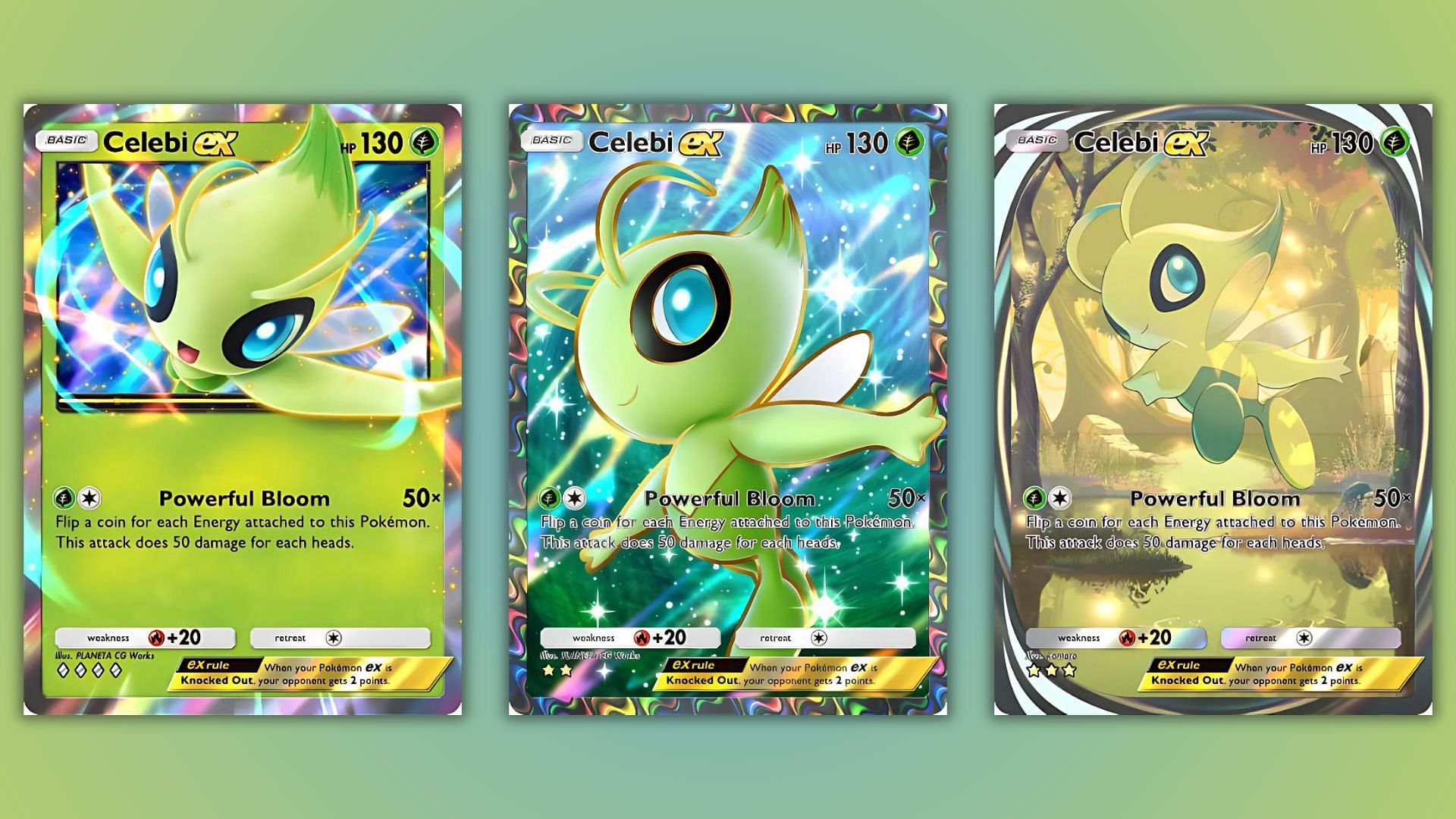 Celebi ex as seen in Pokemon TCG Pocket (Image via The Pokemon Company)