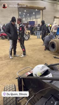 Christopher Bell's wife's Instagram story. Credit: Mrs. Morgan Bell on Instagram.