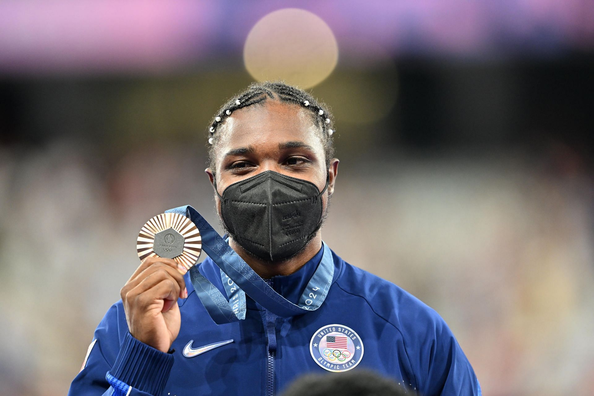 Lyles at the Paris Olympics (Image Source: Getty)