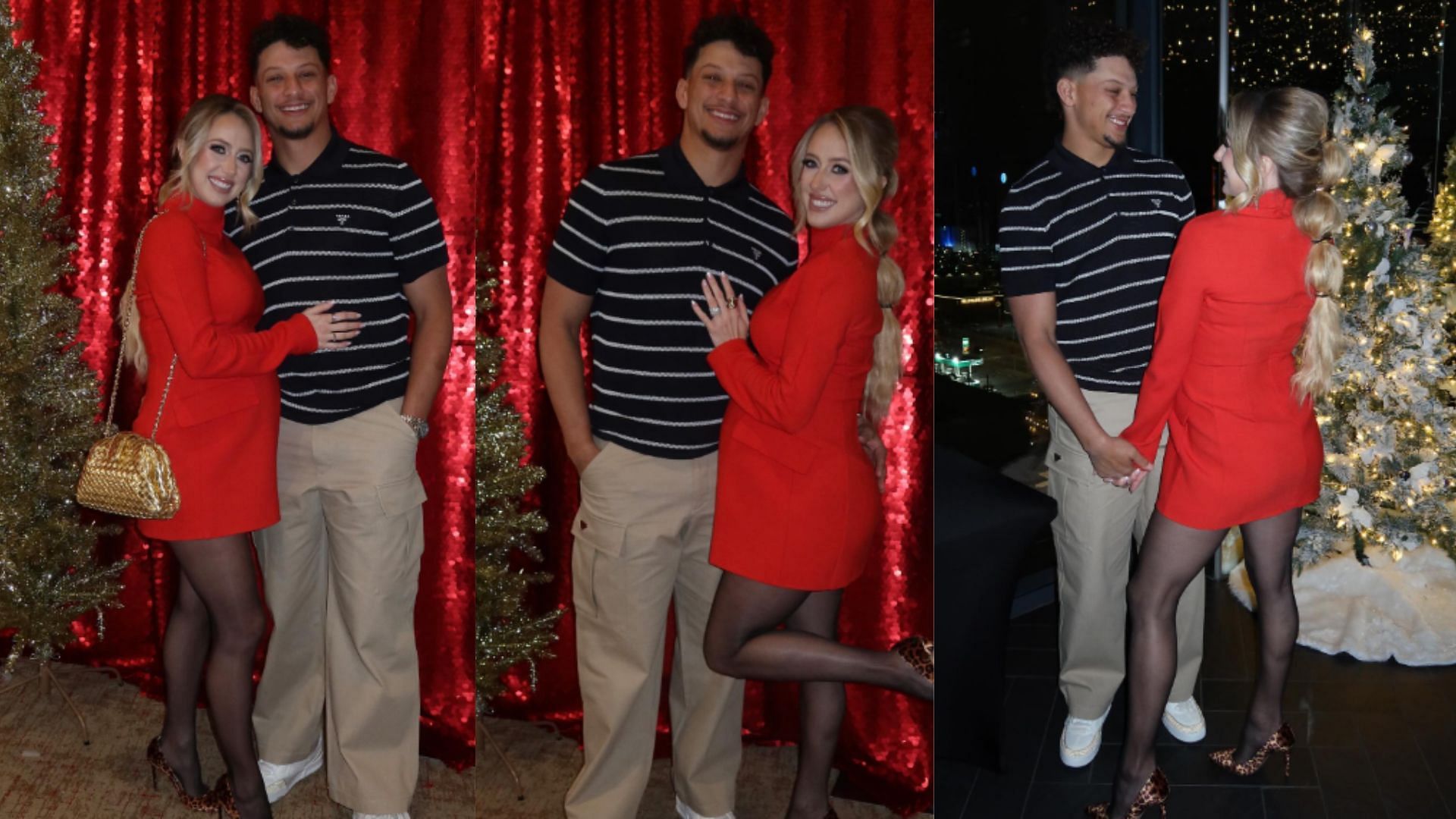 Brittany Mahomes photos from the Chiefs&#039; Christmas Party. (Photos via Instagram)