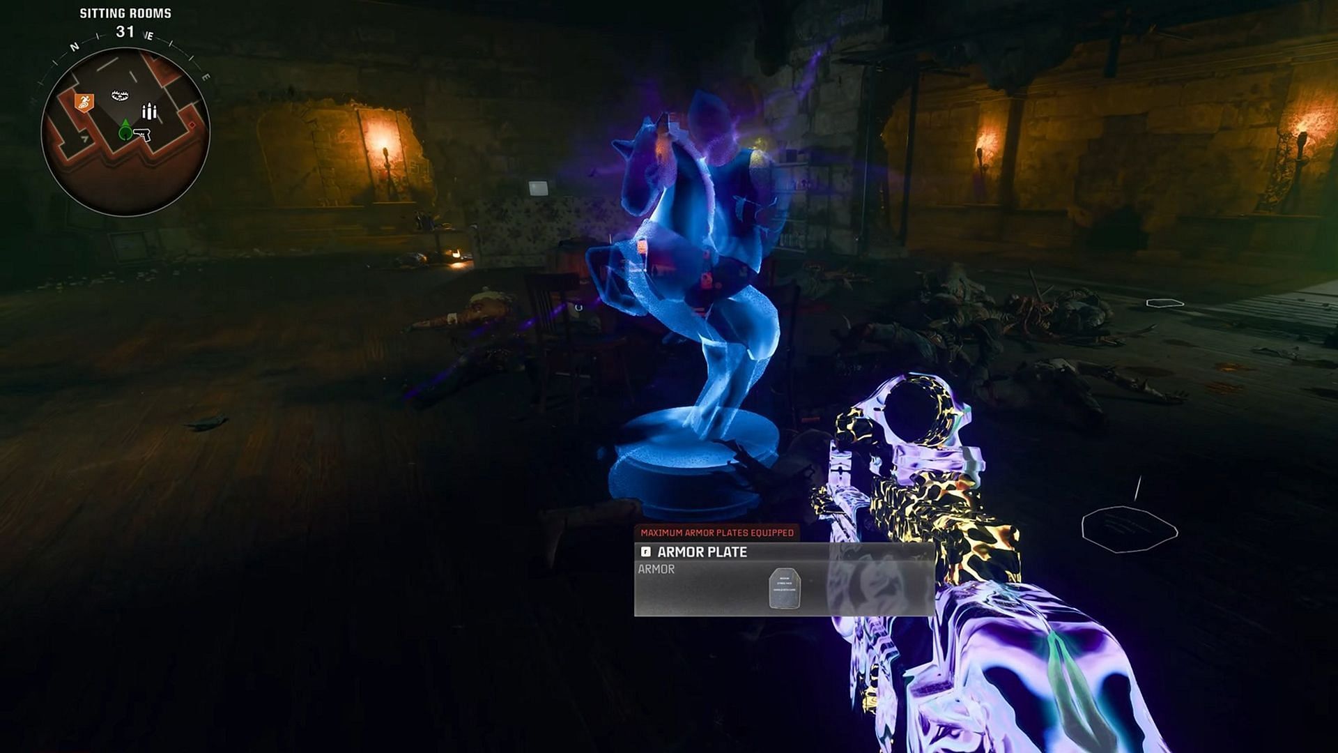 The Guardian Knight in the Chess Knight Easter Egg in Black Ops 6 Zombies Citadelle des Morts