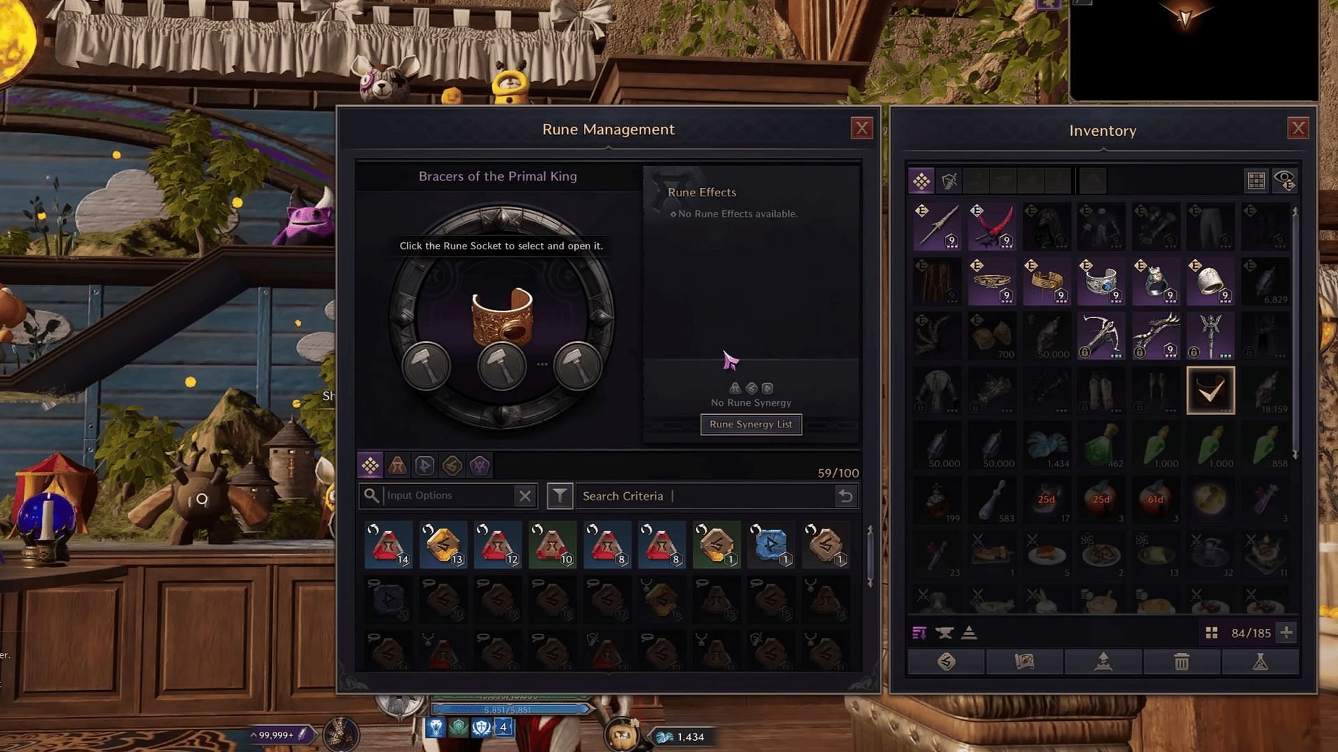 Use the hammers to unlock Rune Sockets (Image via NCSoft)