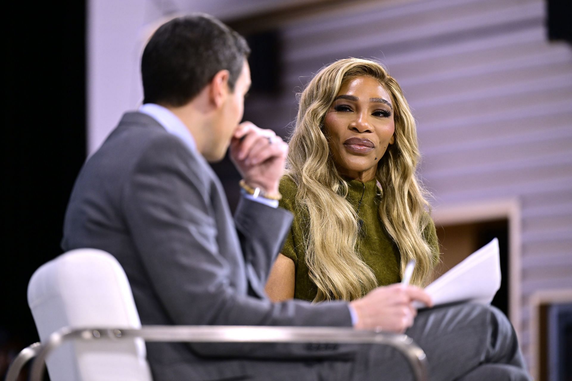 Serena Williams during the 2024 New York Times Dealbook Summit