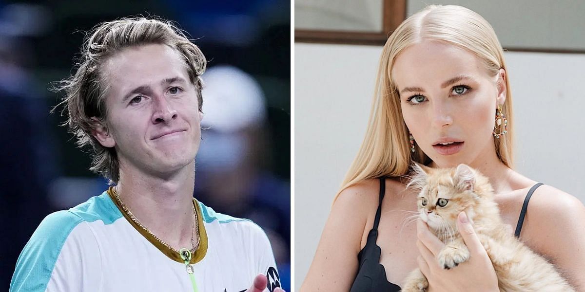 Sebastian Korda (L) and Ivana Nedved (R) [Image source: Getty; @ivananedved on Instagram]