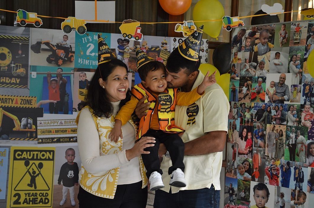 Mayank Agarwal shares heartwarming post on his son&rsquo;s second birthday (Image via Instagram-@mayankagarawal)