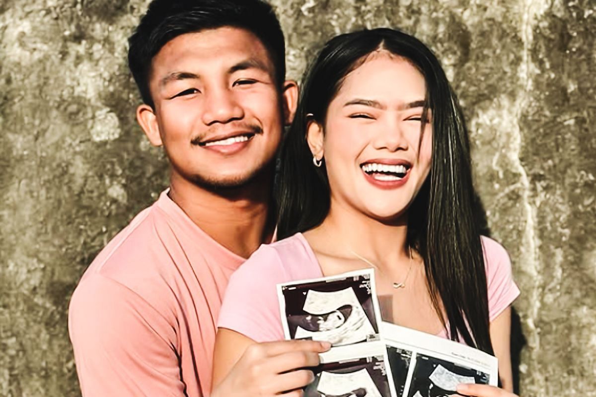 Rodtang Jitmuangnon and his wife Aida announce their pregnancy. [Photo from Aida