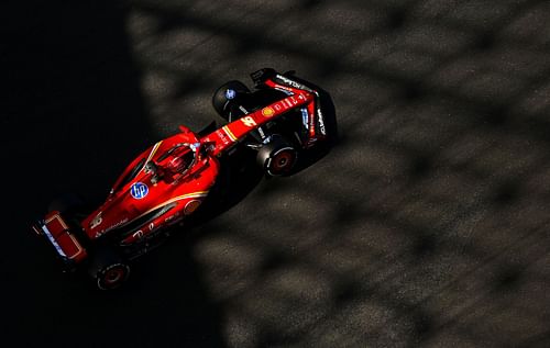 Charles Leclerc in a test session in Abu Dhabi - Source: Getty