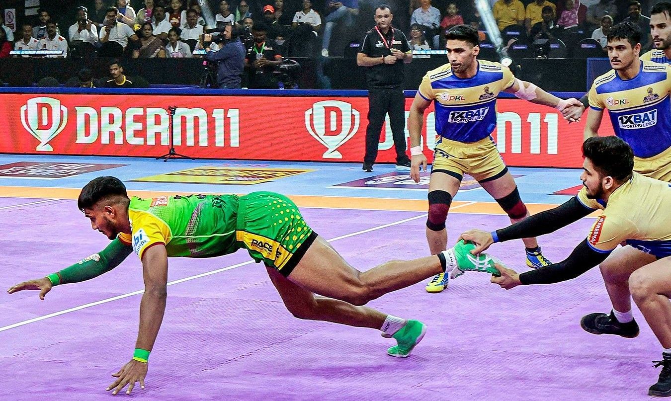 पटना पाइरेट्स vs तमिल थलाइवाज (Photo Credit - @ProKabaddi)