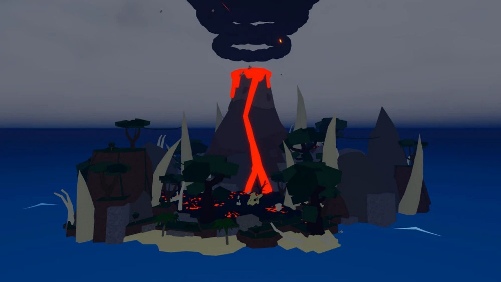 The Prehistoric Island in Blox Fruits (Image via Roblox)