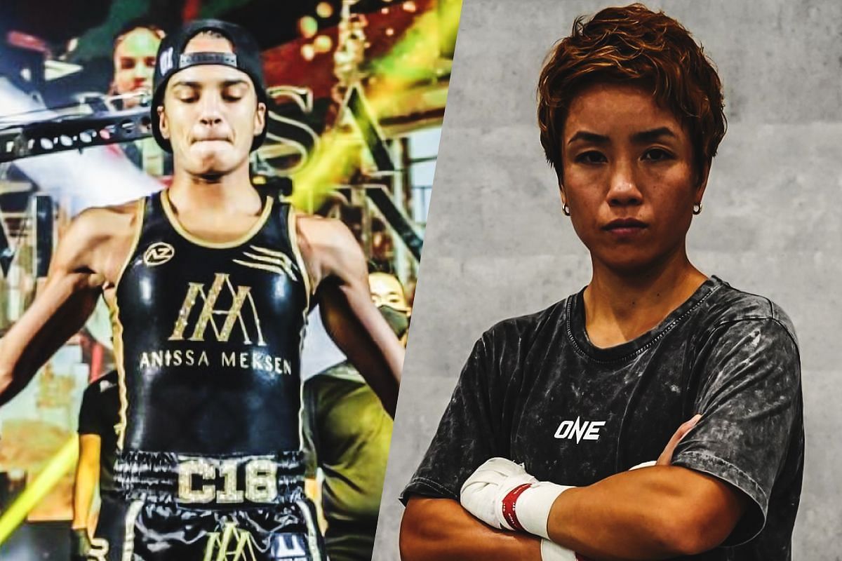 Anissa Meksen (Left) faces Kana Morimoto (Right) at Lumpinee