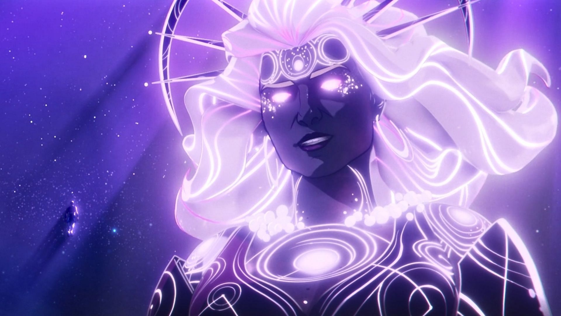 Agatha Harkness as a Celestial in a still from What If...? season 3 episode 2 (Image via Marvel Entertainment / YouTube)