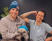 Photos: PHWL star Hilary Knight celebrates Christmas with partner Brooke and their pet cat in wholesome way