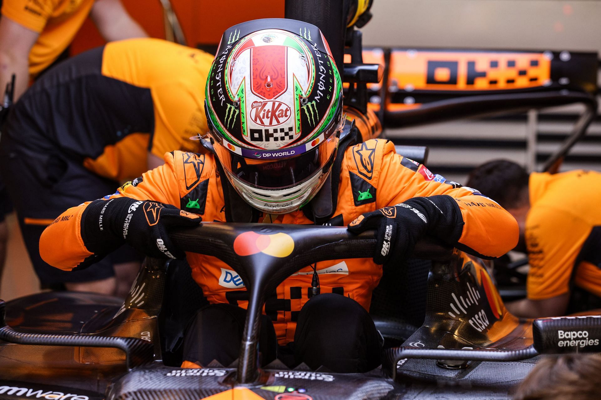 Pato O&#039;Ward at the Formula 1 Testing In Abu Dhabi - Source: Getty