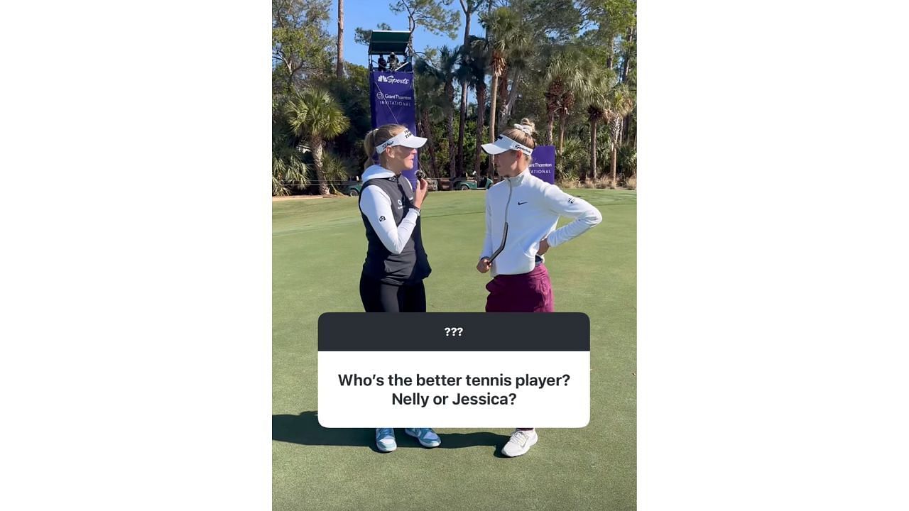 Nelly Korda and Jessica Korda took a fan&#039;s question (Instagram/thejessicakorda)